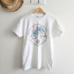 🏝️ Outer Banks North Carolina Beach Graphic Tee – Delta Pro Weight – Adult M